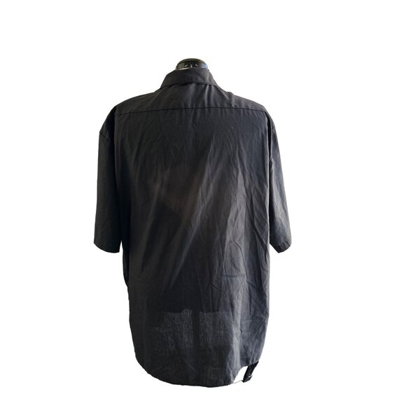 Dickies Men's Black Button-Up Short Sleeve Work Shirt Sz 3XL Sku 2990 - Picture 5 of 6